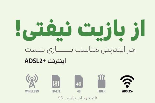 بسته های ADSL۲ به علاوه ویژه گیمرها