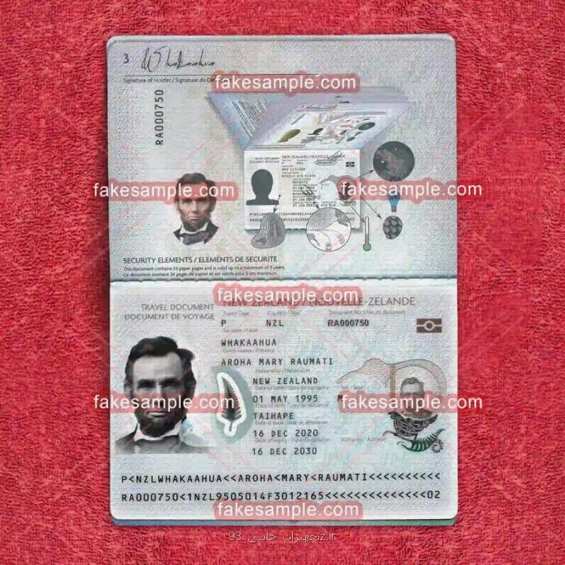 Afghanistan Passport Fake Template