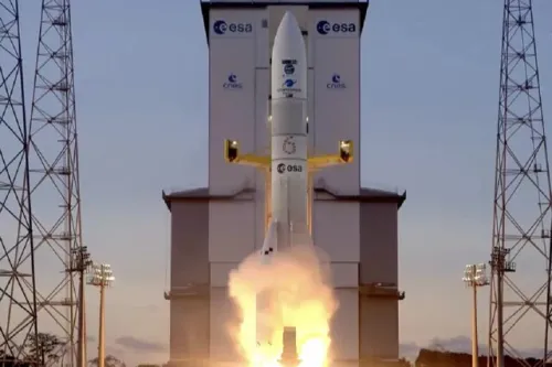 موشک آریان ۶ یک ماهواره رصد زمین را پرتاب کرد